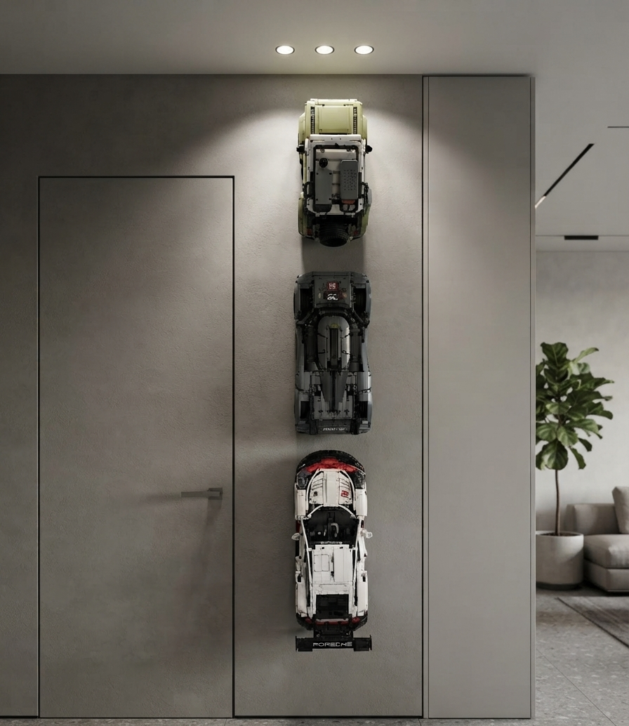Support mural 3D sur mesure LEGO