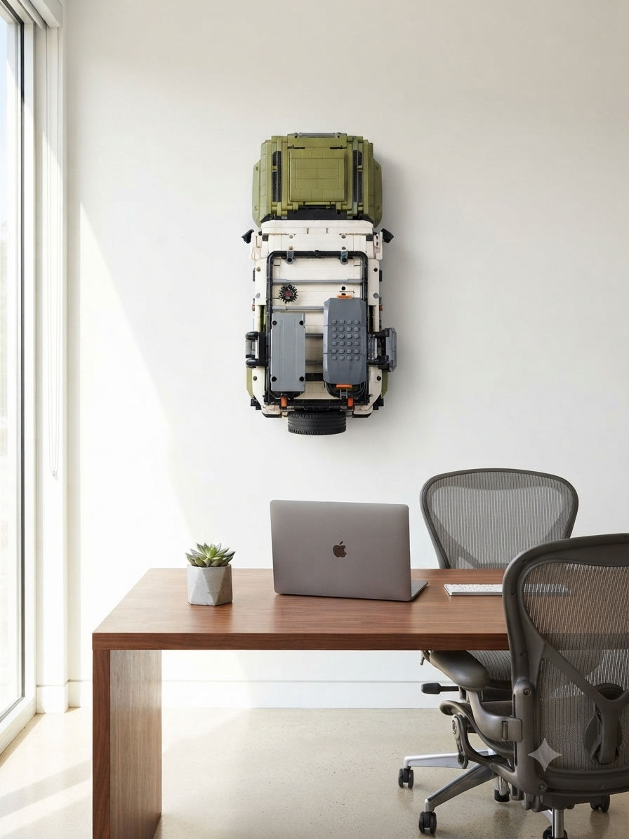 Support mural 3D sur mesure LEGO